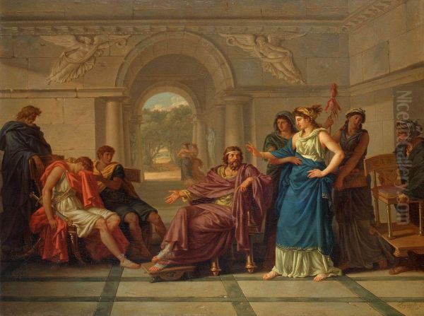 Helen Recognising Telemachus, Son of Odysseus - view 1
