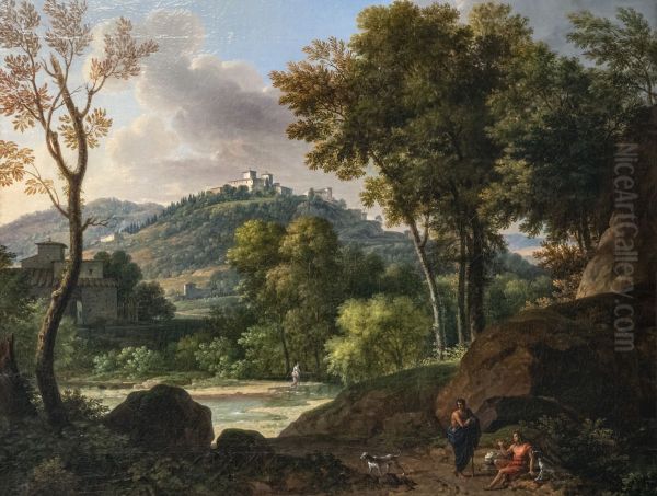 View of the surroundings of FlorenceFrancais:Vue des environs de FlorenceItaliano:Vista sui dintorni di Firenze - view 1