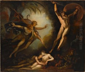 Satan, von Ithuriels Speer beruhrt