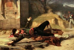 Dying brigand by Guillaume Bodinier