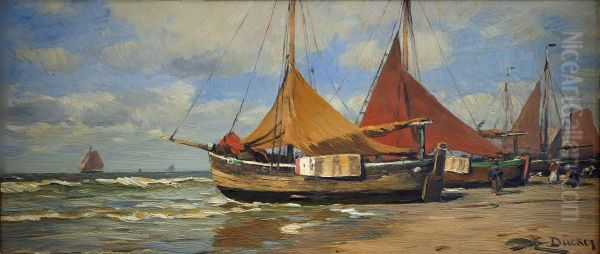 Fischerboote am Strand - view 1