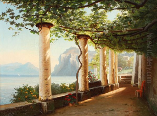View of Capri from a pergola. - view 1