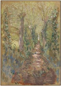 L'Allee en sous-bois, Amfreville by Jean-Edouard Vuillard