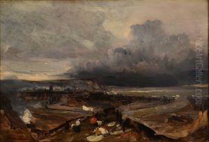 Le Port de Dieppe by Eugene Isabey
