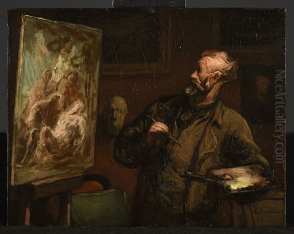 L'artiste a la mise au tombeau - view 1