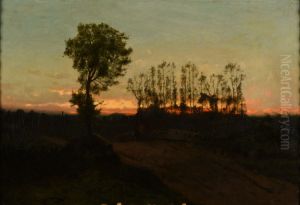 Paysage au crepuscule by Antoine Chintreuil