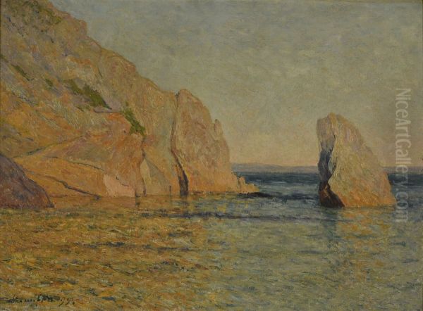Rochers au soleil couchant - view 1