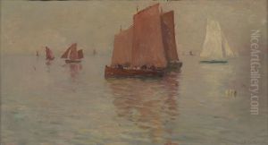 Les Voiles rouges by Charles Cottet