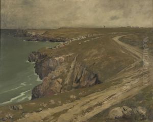 La cote pres du Cap de la Chevre by Charles Cottet