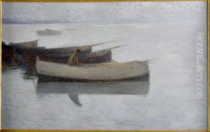 Marine par temps gris by Henri-Jean Guillaume Martin