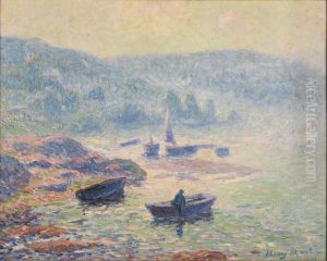 Brume sur la riviere a Pont-Aven Brume sur la riviere a Pont-Aven