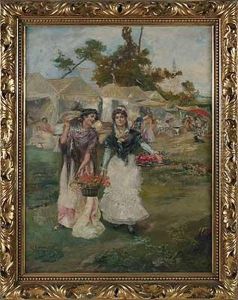 Heiteres Zigeunerlager by Alfonso Canaveral Y Perez