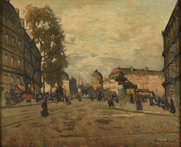 La place Saint-Michel a Paris - view 1