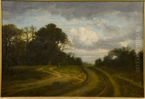 La route en foret by Louis-Nicolas Cabat