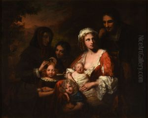 La Famille de Colbert by Charles Auguste Herbe