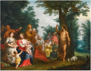 St John the Baptist Preaching by Jacob Andries Beschey