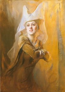 Portrait ofGwen Ffrangcon Davies(1891-1992), British Actress by Philip de Laszlo