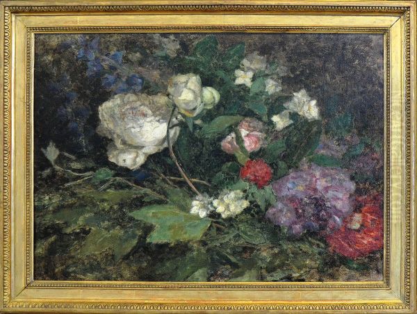 Nature morte aux pivoines et seringa - view 1