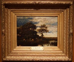Paysage avec cours d'eau by Jules Dupre