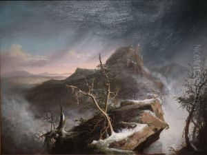A Snow Squall by Thomas Cole
