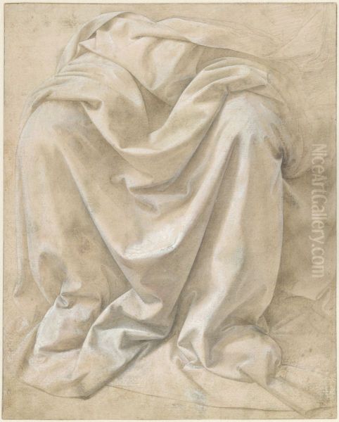 Study of Drapery for a Seated Figure - view 1