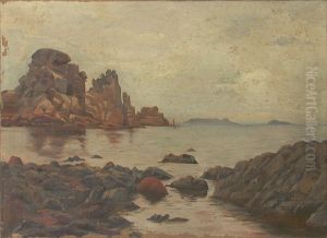 Ploumanac'h Le chateau du Diable by Louis Gregoire