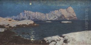 Mellom dag og natt. Lofoten by Otto Ludvig Sinding