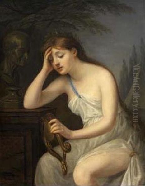 La Muse de la poesie livree aux regrets que lui laisse la mort de Voltaire - view 1