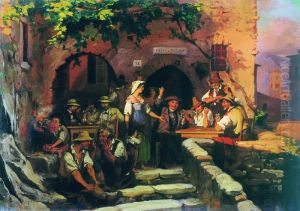 Italian Tavern by Fyodor Bronnikov