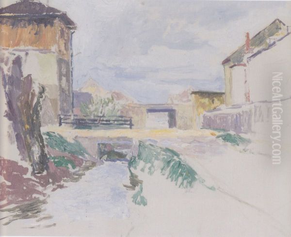 Bach, Brucke und Hauser (Feuerbach in Klagenfurt) - view 1