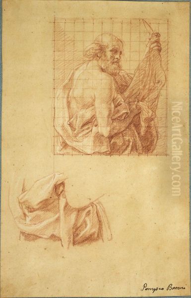 Study for Saint Bartholomew and Drapery - view 1