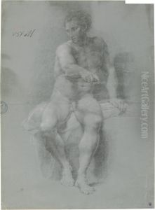 Academia, Study of a Male Figure by Pompeo Batoni