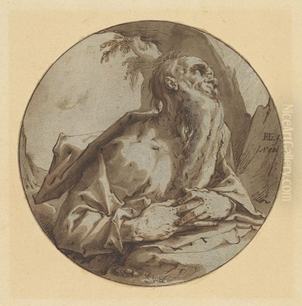 A Hermit Saint (Jerome?) - view 1