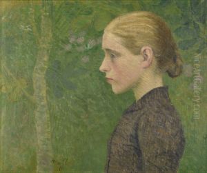 Jeune paysanne en buste