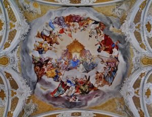 Gewolbe der Studienkirche Maria Himmelfahrt, Dillingen an der Donau by Christoph Thomas Scheffler