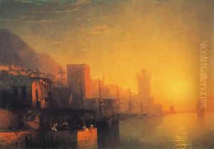 The Island of Rhodes by Ivan Aivazovsky
