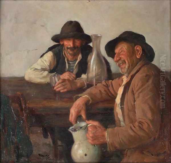Drinking men - view 1