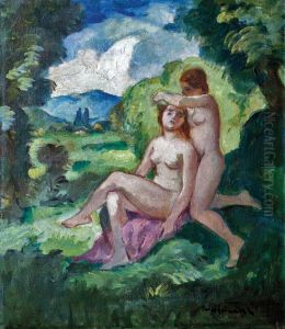 Girls on the Riverside by Bela Ivanyi-Grunwald