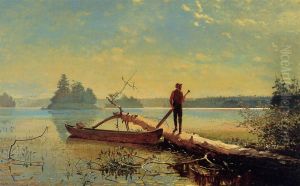 An Adirondack Lake by Winslow Homer