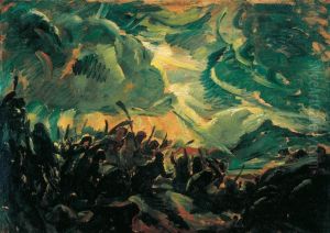 Battle by Bela Ivanyi-Grunwald