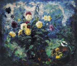 Big Still Life with Flowers by Bela Ivanyi-Grunwald