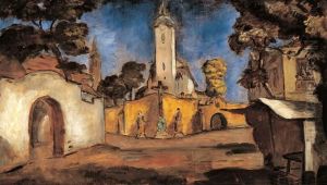 Street in Kecskemet by Bela Ivanyi-Grunwald