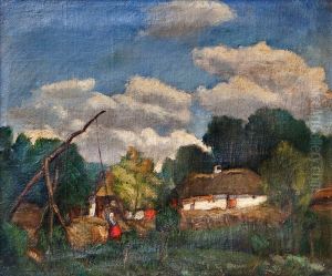 Farmyard by Bela Ivanyi-Grunwald