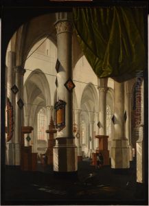 Interieur d'eglise by Daniel de Blieck