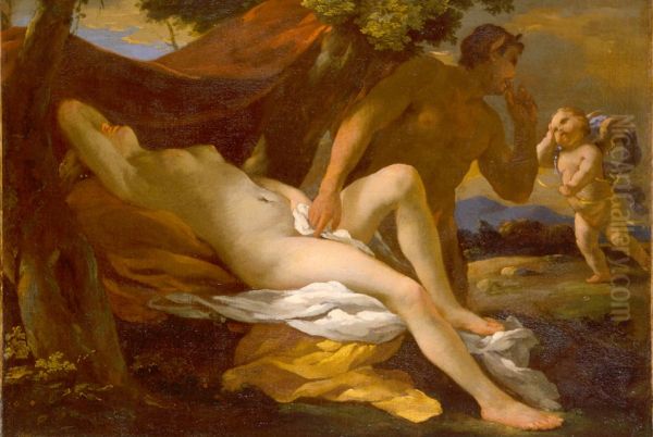 Nymphe et satyre - view 1