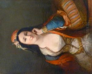 Greek Young Girl with Athens' Costume or Mrs Amedee Pichot by Julie Hugo