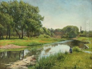 Aaen ved Lille Naestved, Foraaret 1888