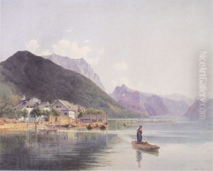 Der Traunsee by Rudolf von Alt