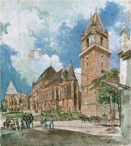 Pfarrkirche und Wehrturm in Perchtoldsdorf bei Wien