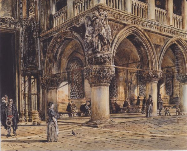 Blick auf den Dogenpalast in Venedig - view 1